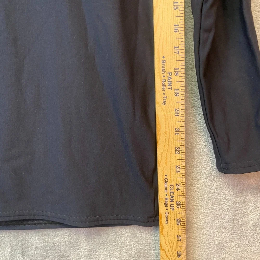 Under Armour Mens XL Black Compression Mock Neck Long Sleeve Base Layer Shirt